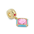 Lauren G. Adams Gabriella Rose Cubic Zirconium Charm W/ Gold Bead